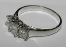 2.0 ct PRINCESS CUT diamond engagement ring platinum