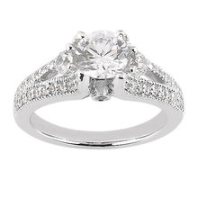 Diamonds 1.75 carat anniversary ring solitaire gold new
