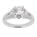 Diamonds 1.75 carat anniversary ring solitaire gold new