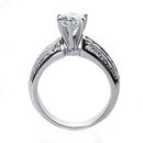 Diamonds engagement ring 2 carats diamonds ring gold
