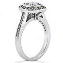 Princess cut diamond wedding ring 1.35 Ct. E VVS1 gold