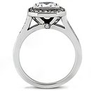 Princess cut diamond wedding ring 1.35 Ct. E VVS1 gold