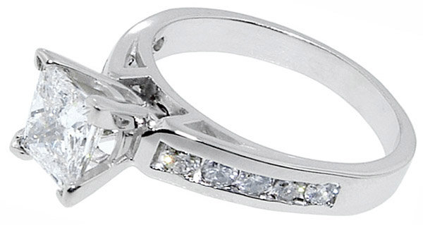 PRINCESS CUT DIAMOND RING & BAND SET CUSTOMIZED