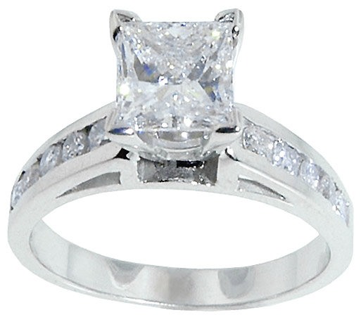 PRINCESS CUT DIAMOND RING & BAND SET CUSTOMIZED
