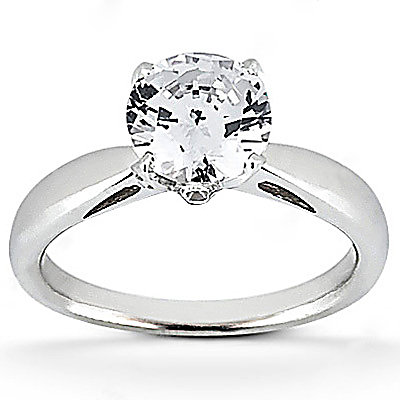 1.57 Ct. DIAMOND engagement ring 4 prong style gold new