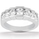 F VVS1 diamond wedding ring 2 Ct. engagement set gold