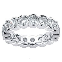 5.1 Carat. F VS1 diamonds white gold wedding band new