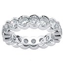 5.1 Carat. F VS1 diamonds white gold wedding band new