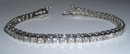 6.86 carat DIAMOND TENNIS BRACELET VS jewelry hand gold