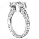 DIAMOND engagement ring 1.51 ct. diamonds white gold