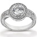 Diamonds 1.35 ct. ring E VVS1 diamonds mens ring gold