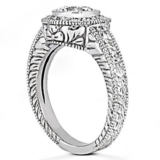 Diamonds 1.35 ct. ring E VVS1 diamonds mens ring gold