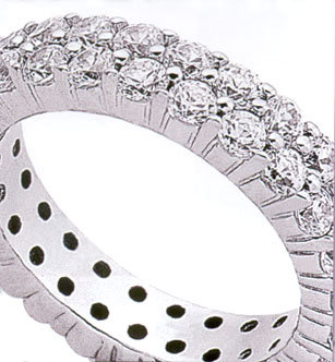 4.60 Carat diamond PLATINUM ETERNITY WEDDING BAND ring