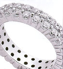4.60 Carat diamond PLATINUM ETERNITY WEDDING BAND ring