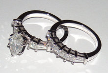 2.75 carat solitaire MARQUISE diamond ring and band set
