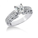 1.60 carat diamonds engagement ring gold band set new