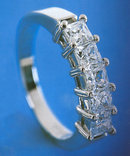 2.5 carat HIGH BRILLIANCE diamond ring princess cut
