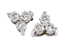 Diamonds 4.2 CARATS ROUND stud DIAMOND EARRING studs !