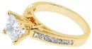 1.75 Ct. princess cut diamond ring yellow gold new ring