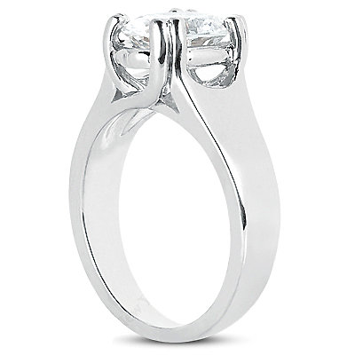 1.51 ct F VS1 oval diamond engagement ring solitaire