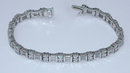 8 DIAMOND TENNIS BRACELET VS baguettes and round