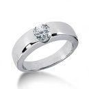 Solitaire engagement ring white gold jewelry 1.50 ct.