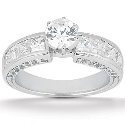 Diamond anniversary ring F VVS1 2.75 ct. diamonds ring