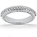 2.45 ct. Round cut diamond ring white gold wedding ring