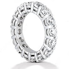 F VS1 Diamonds eternity wedding band jewelry Platinum