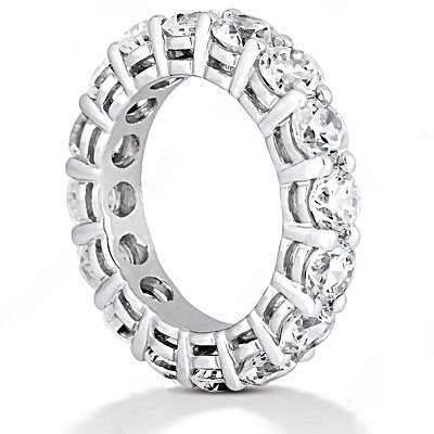 F VS1 Diamonds eternity wedding band jewelry Platinum