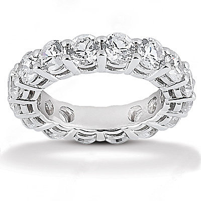 F VS1 Diamonds eternity wedding band jewelry Platinum
