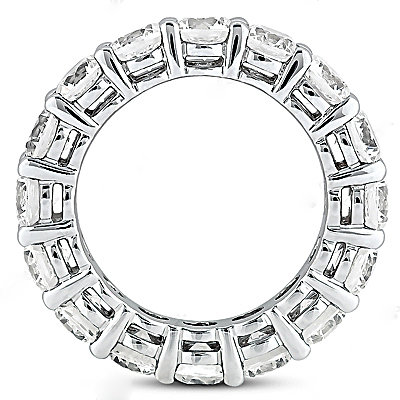 F VS1 Diamonds eternity wedding band jewelry Platinum