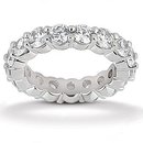 Beautiful 5.10 ct. F VS1 diamond gold wedding band ring