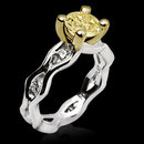 Gorgeous 1.5 ct. yellow canary diamonds engagement ring