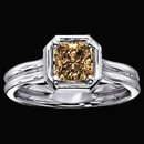 1.50 Ct. champagne diamond engagement ring band set