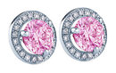 3.5 carat pink diamond earrings stud earring micro pave