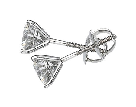 1.80 carats diamond studs platinum martini CUSTOMIZED