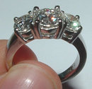 3 ct two tone gold DIAMOND engagement ring CUSTOMIZED