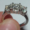 3 ct two tone gold DIAMOND engagement ring CUSTOMIZED