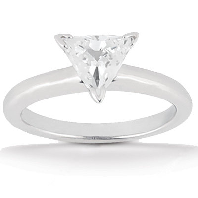 1.5 Carat diamond solitaire ring trillion cut engagemet