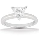 1.5 Carat diamond solitaire ring trillion cut engagemet