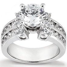 2.25 carat diamond ring F VS1 diamonds engagement ring