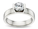 1.5 Carats diamond solitaire engagement ring white gold