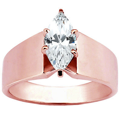 1.51 Ct. diamond solitaire engagement ring rose gold