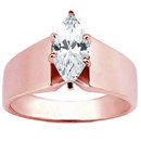 1.51 Ct. diamond solitaire engagement ring rose gold