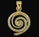 6 Ct. diamonds pendant necklace yellow gold with chain