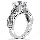 1.87 carats diamonds engagement ring white gold new