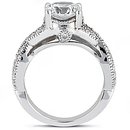 1.87 carats diamonds engagement ring white gold new