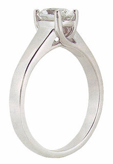 1.65 ct F VS1 oval diamond engagement ring CUSTOMIZED