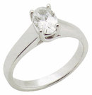 1.65 ct F VS1 oval diamond engagement ring CUSTOMIZED